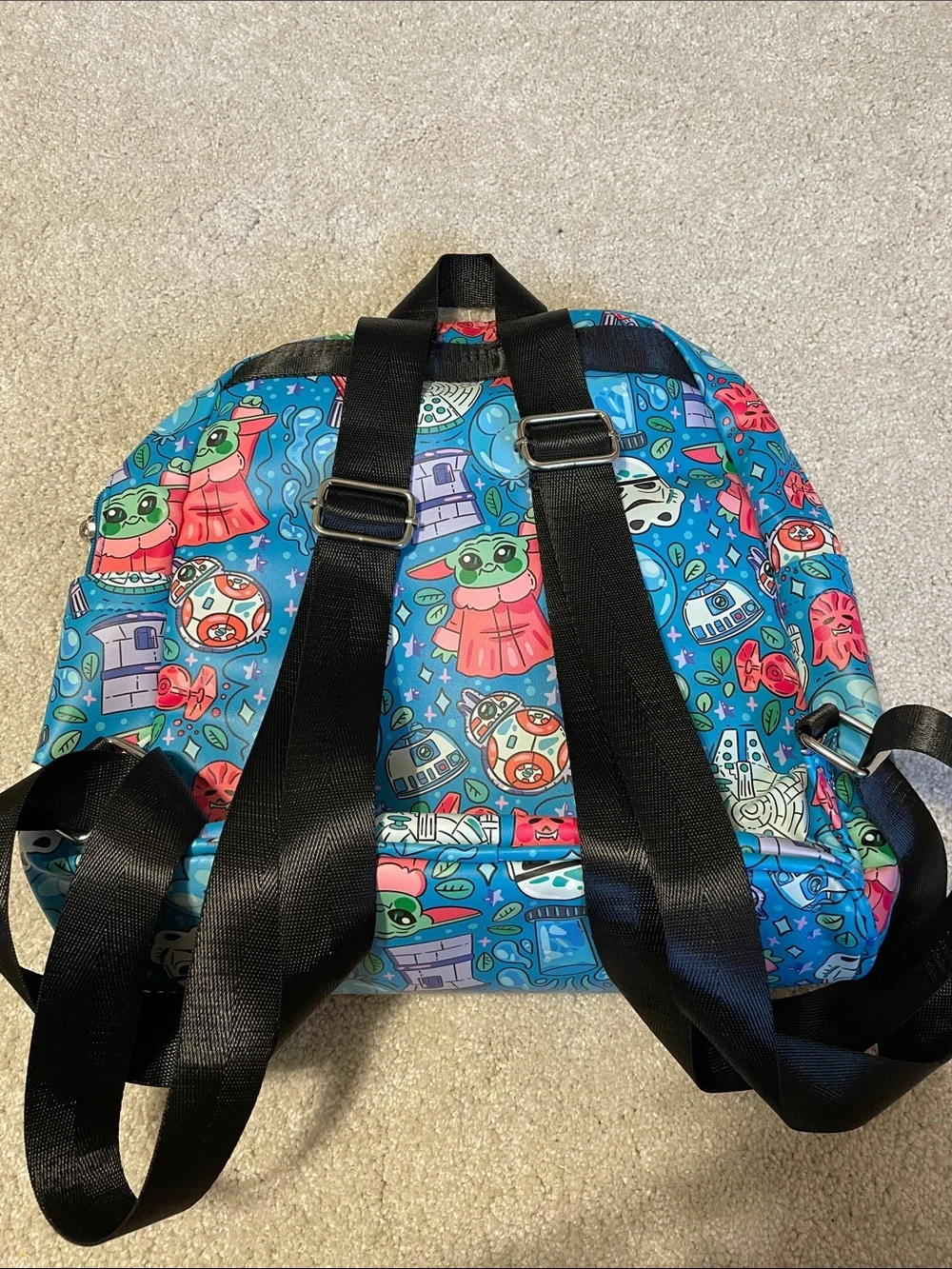Disney Get it Creations Mini Backpack Neon Star Wars Parks Grogu BB8 R2D2